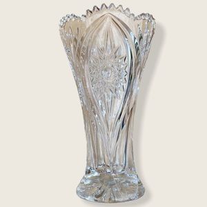 8" Florenz Glass Crystal Vase Nachtmann